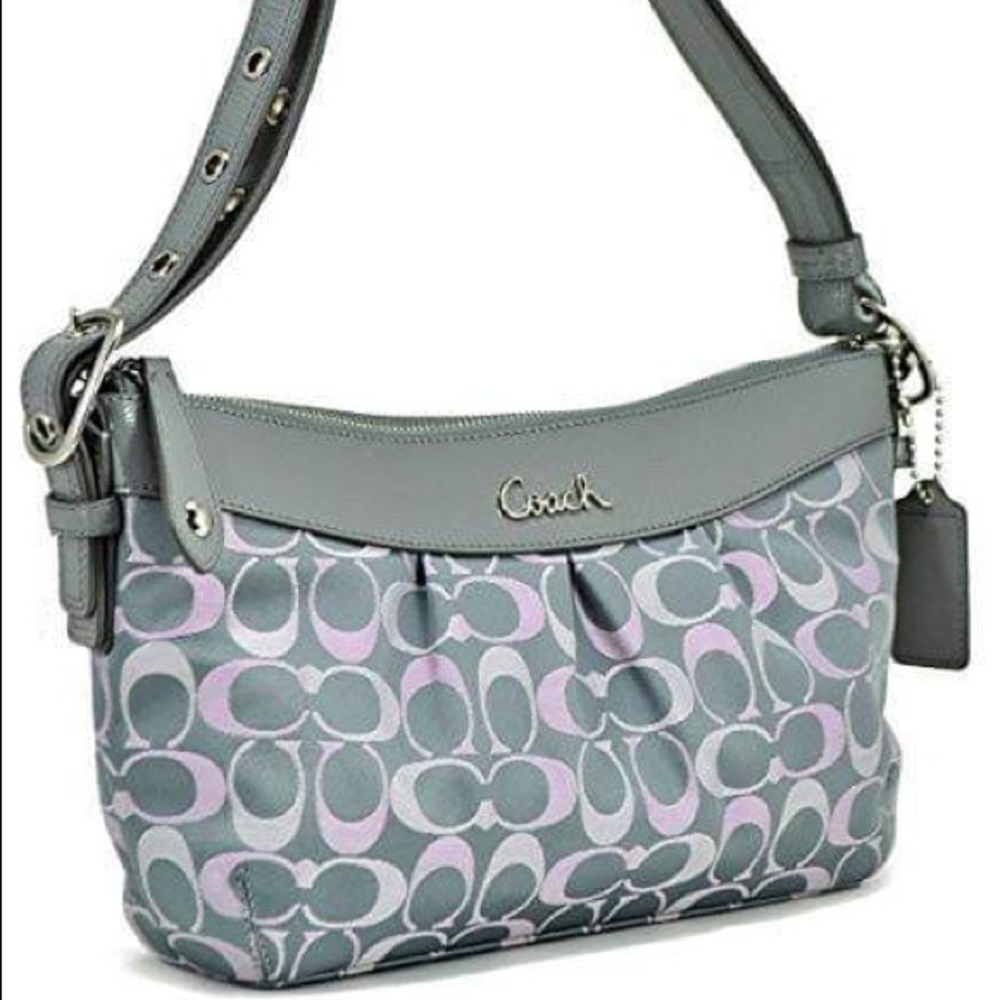 Coach Ashley 3-Color Signature Bag F19977